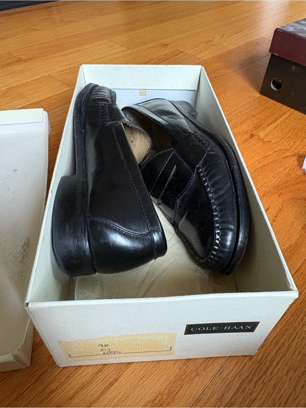 Cole Haan Black Leather Penny Loafers - Men’s Slip-On Dress Shoes